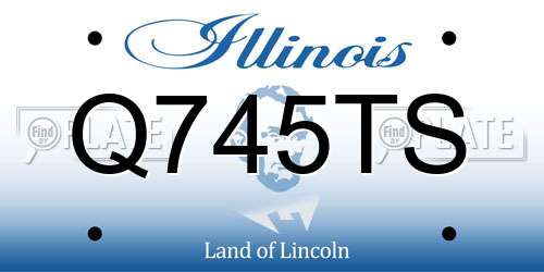 Q745TS Illinois License Plate