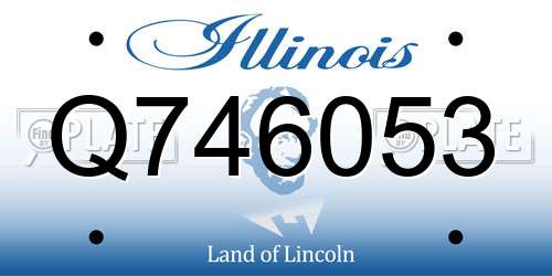 Q746053 Illinois License Plate