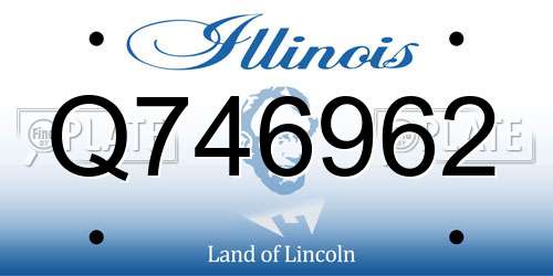 Q746962 Illinois License Plate