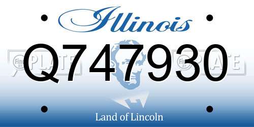Q747930 Illinois License Plate