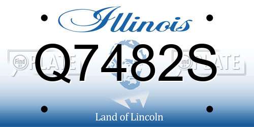 Q7482S Illinois License Plate