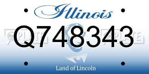 Q748343 Illinois License Plate
