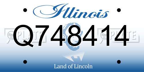 Q748414 Illinois License Plate