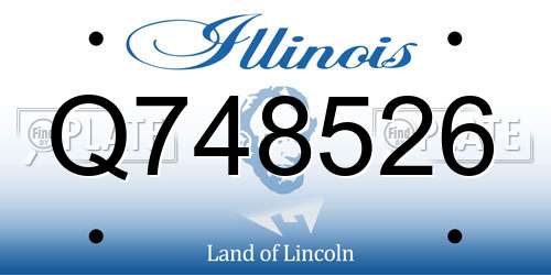 Q748526 Illinois License Plate