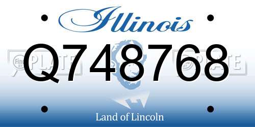 Q748768 Illinois License Plate
