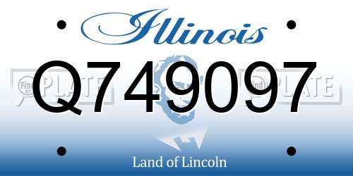 Q749097 Illinois License Plate