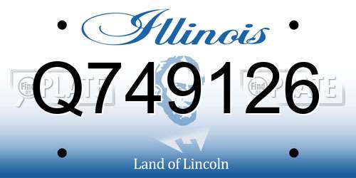 Q749126 Illinois License Plate