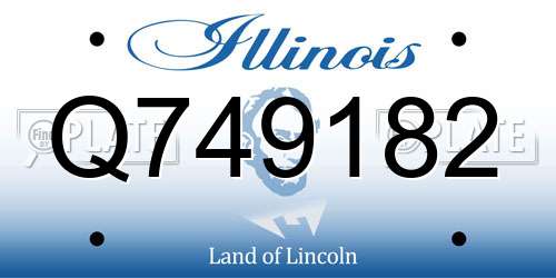 Q749182 Illinois License Plate