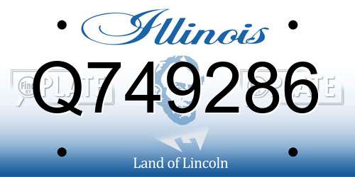 Q749286 Illinois License Plate