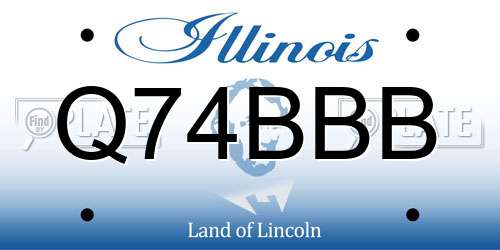Q74BBB Illinois License Plate