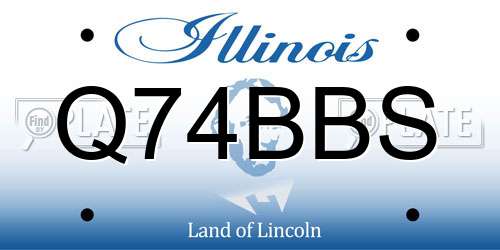 Q74BBS Illinois License Plate