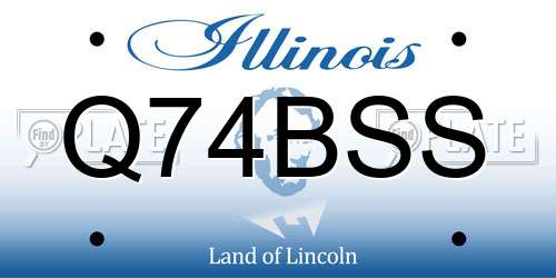 Q74BSS Illinois License Plate