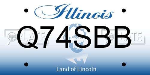 Q74SBB Illinois License Plate