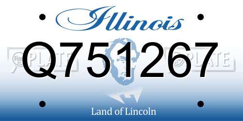 Q751267 Illinois License Plate