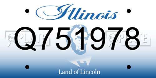 Q751978 Illinois License Plate