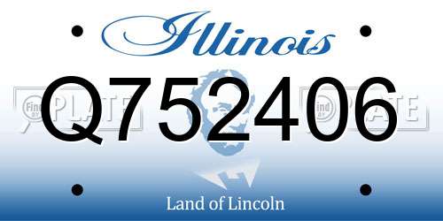 Q752406 Illinois License Plate