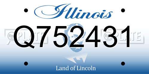 Q752431 Illinois License Plate