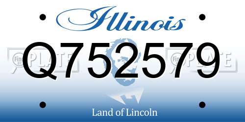 Q752579 Illinois License Plate