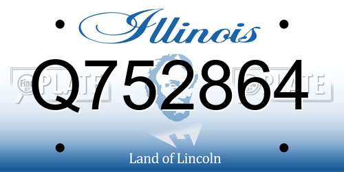 Q752864 Illinois License Plate