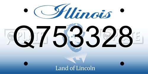 Q753328 Illinois License Plate