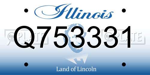 Q753331 Illinois License Plate