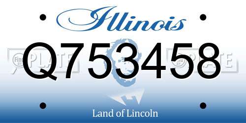 Q753458 Illinois License Plate