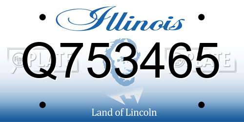 Q753465 Illinois License Plate