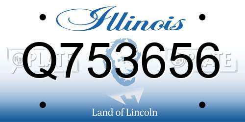 Q753656 Illinois License Plate