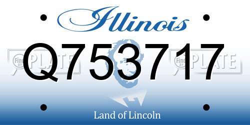 Q753717 Illinois License Plate