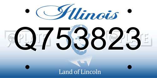 Q753823 Illinois License Plate
