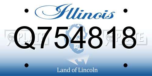 Q754818 Illinois License Plate