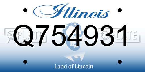 Q754931 Illinois License Plate