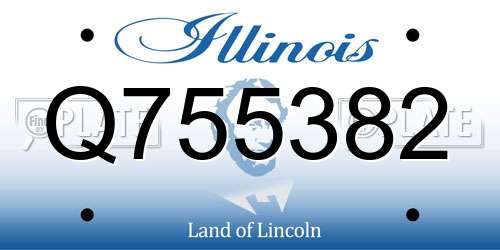 Q755382 Illinois License Plate