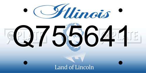 Q755641 Illinois License Plate