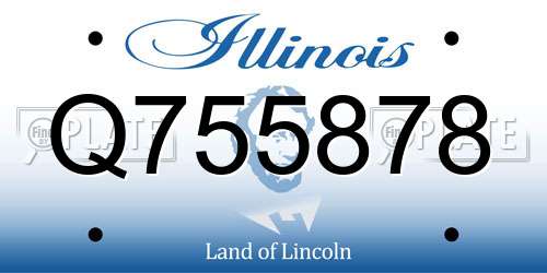 Q755878 Illinois License Plate