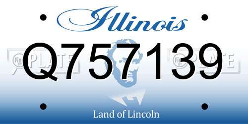 Q757139 Illinois License Plate