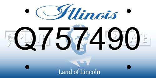 Q757490 Illinois License Plate
