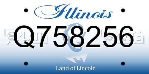 Q758256 Illinois License Plate