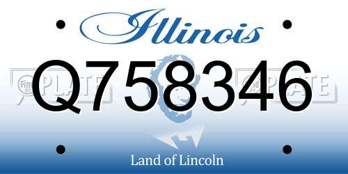Q758346 Illinois License Plate