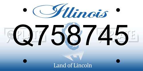 Q758745 Illinois License Plate