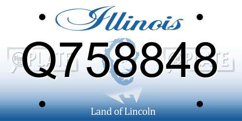 Q758848 Illinois License Plate