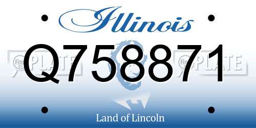 Q758871 Illinois License Plate