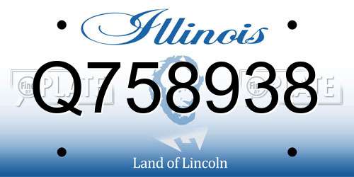 Q758938 Illinois License Plate