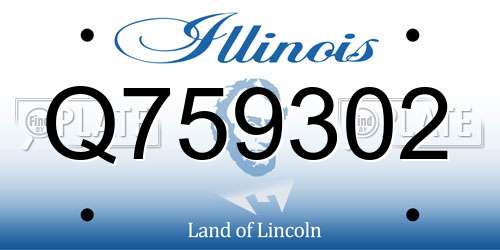 Q759302 Illinois License Plate