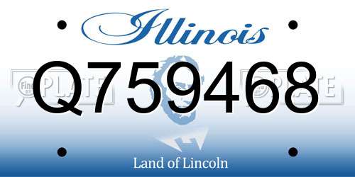 Q759468 Illinois License Plate