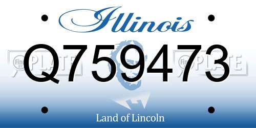 Q759473 Illinois License Plate