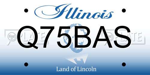 Q75BAS Illinois License Plate