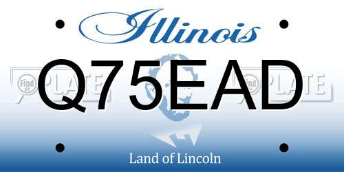 Q75EAD Illinois License Plate