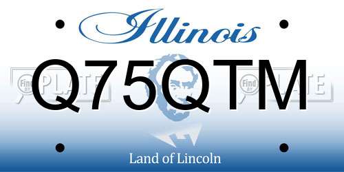 Q75QTM Illinois License Plate