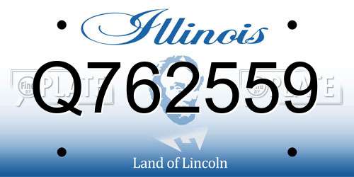 Q762559 Illinois License Plate